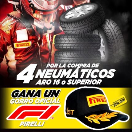 GORRO OFICIAL F1 PIRELLI