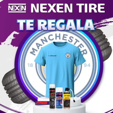 POLERA FAN MANCHESTER CITY + SET EMBELLECEDOR AUTOMOTRIZ