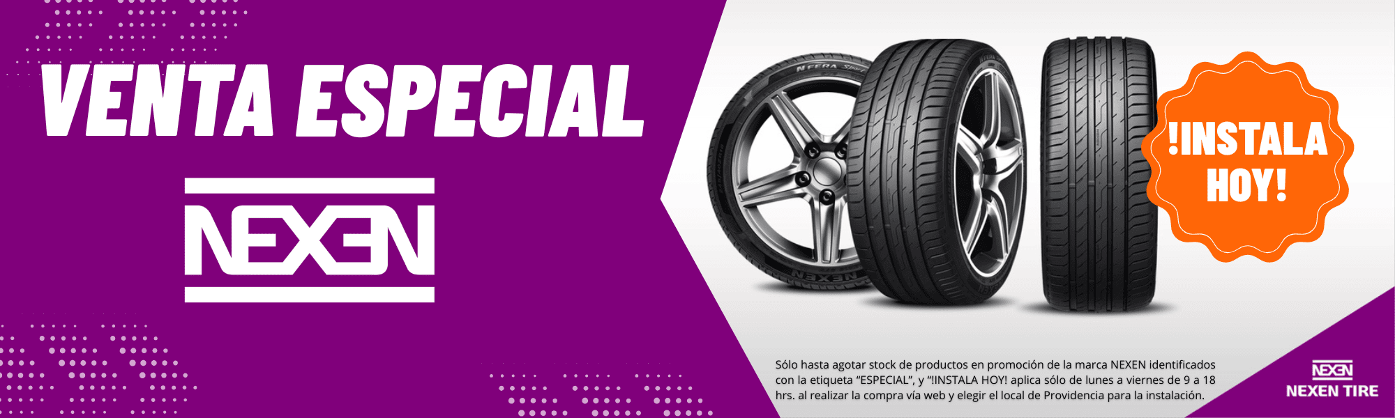 banner venta especial nexen 25-05-2025
