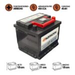 BATERÍA HANKOOK MF54321 45AH 450CCA - Imagen 2