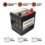 BATERÍA HANKOOK MF50D20L 50AH 450CCA - Imagen 2