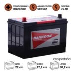 BATERÍA HANKOOK MF75D31R 75AH 660CCA - Imagen 2