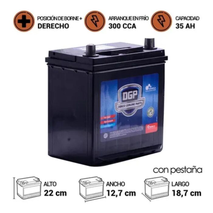 BATERÍA DGP MF40B19FL 35AH 300CCA - Imagen 2