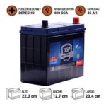 BATERÍA DGP MF55B24LS 45AH 400CCA - Imagen 2