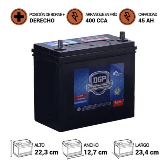 BATERÍA DGP MF55B24L 45AH 400CCA - Imagen 2
