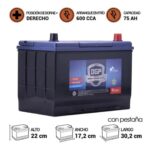 BATERÍA DGP MF75D31L 75AH 600CCA - Imagen 2