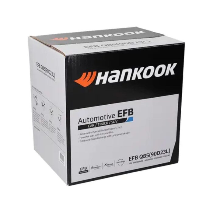 BATERÍA HANKOOK EFB START STOP Q85 90D23L 65AH 670CCA - Imagen 6