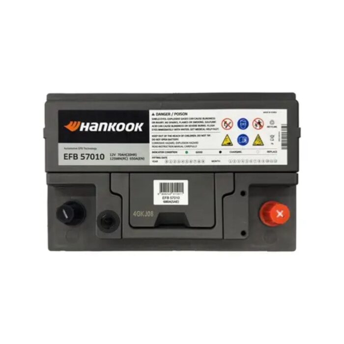 BATERÍA HANKOOK EFB START STOP LN3 57010 70AH 650CCA - Imagen 5
