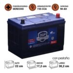 BATERÍA DGP MF105D31L 90AH 735CCA - Imagen 2