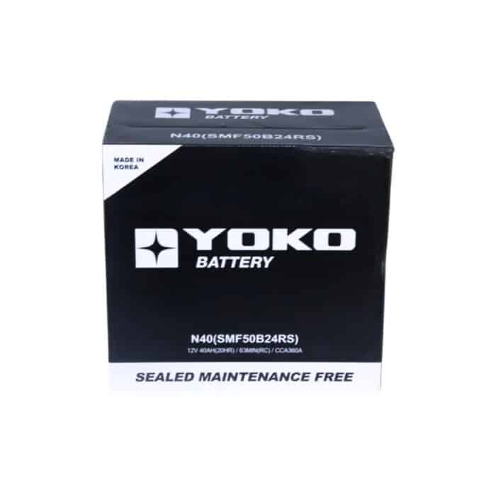BATERÍA YOKO N40 / 50B24RS 40AH 360CCA - Imagen 3