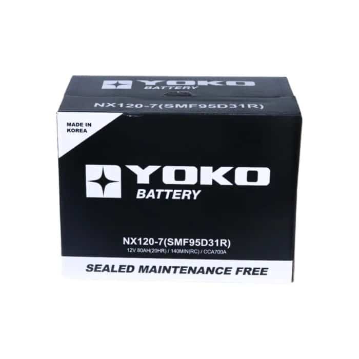 BATERÍA YOKO NX120-7 / 95D31R 80AH 700CCA - Imagen 3