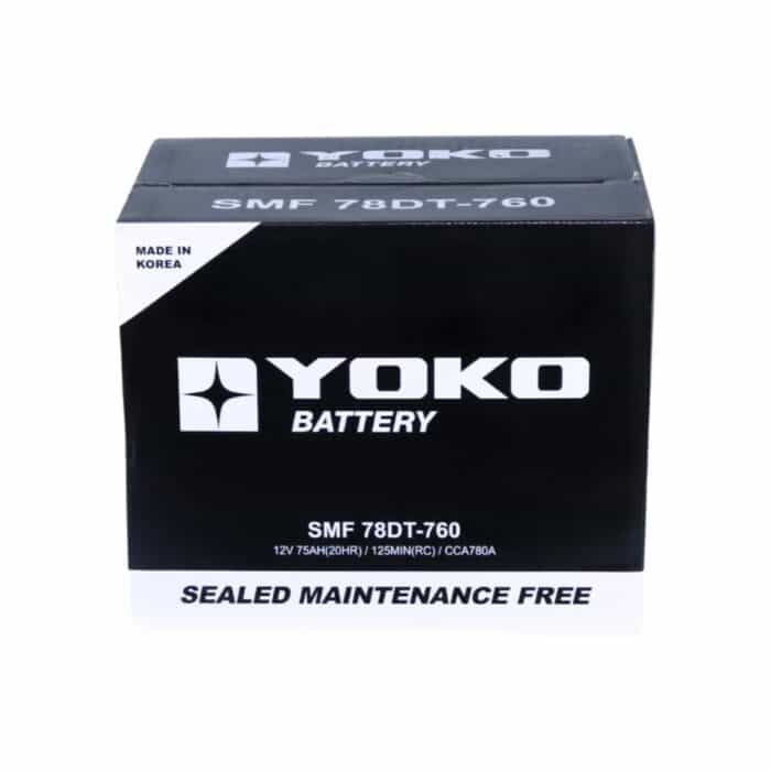 BATERÍA YOKO 78DT-760 75AH 750CCA - Imagen 3