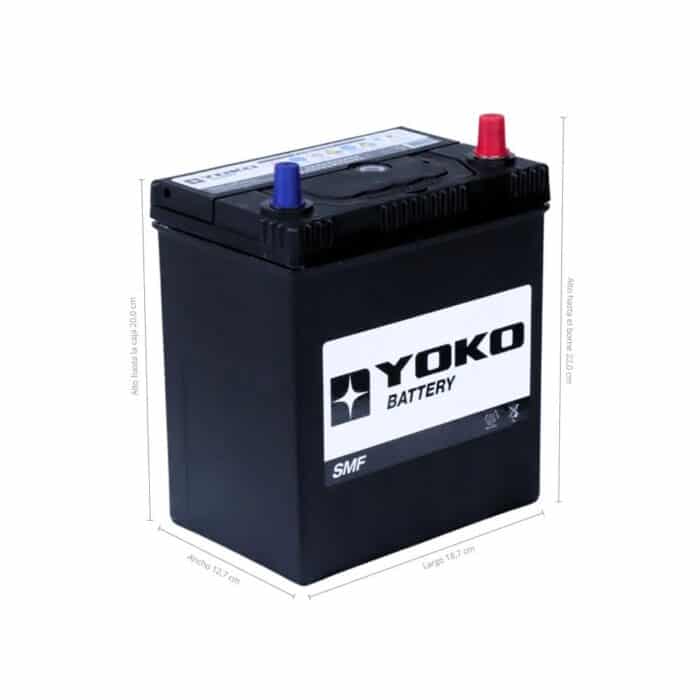 BATERÍA YOKO NS40ZL / 40B19L 35AH 330CCA - Imagen 2