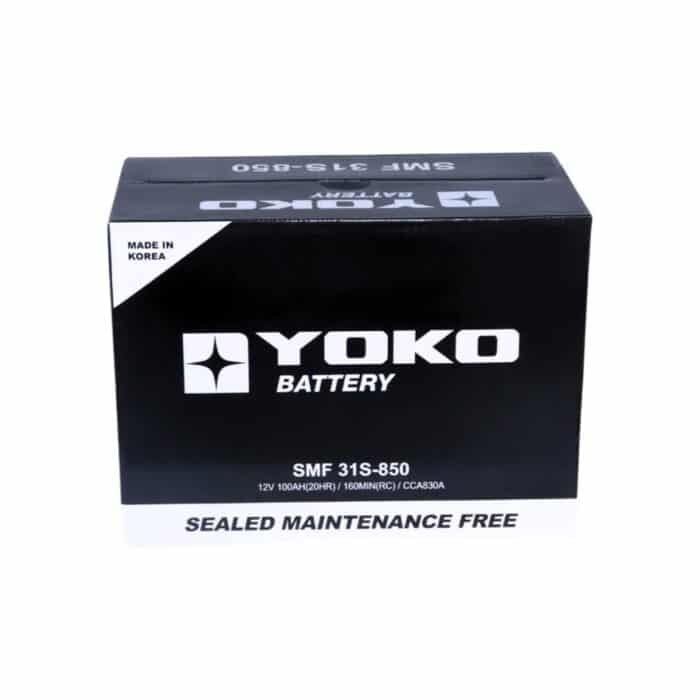 BATERÍA YOKO 31S-850 100AH 830CCA (PERNO) - Imagen 3