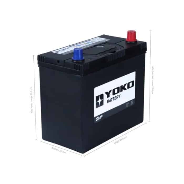 BATERÍA YOKO NX100S6LS / 55B24LS 45AH 430CCA - Imagen 2