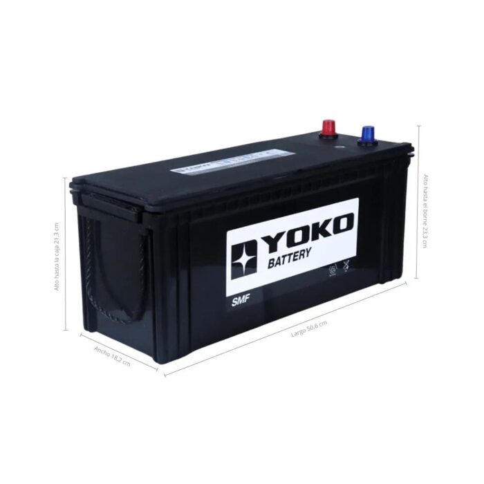 BATERÍA YOKO N120 / 115F51R 120AH 870CCA - Imagen 2