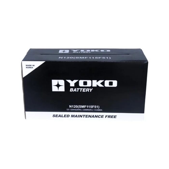 BATERÍA YOKO N120 / 115F51R 120AH 870CCA - Imagen 3