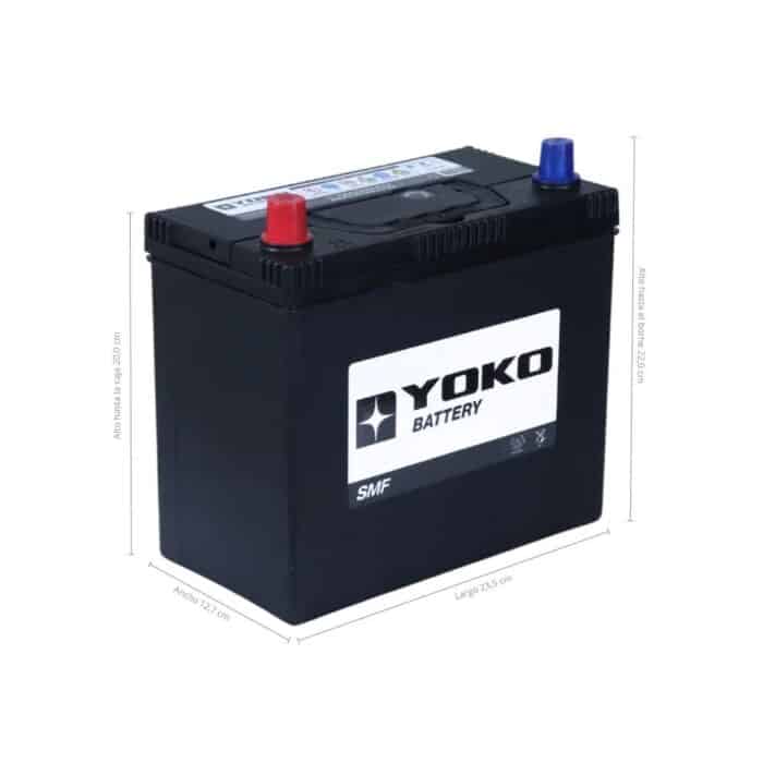 BATERÍA YOKO 55B24RS 45AH 430CCA - Imagen 2