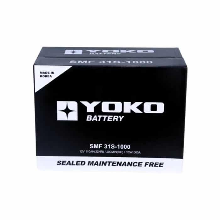 BATERÍA YOKO C31S-1000 110AH 1000CCA (PERNO) - Imagen 3