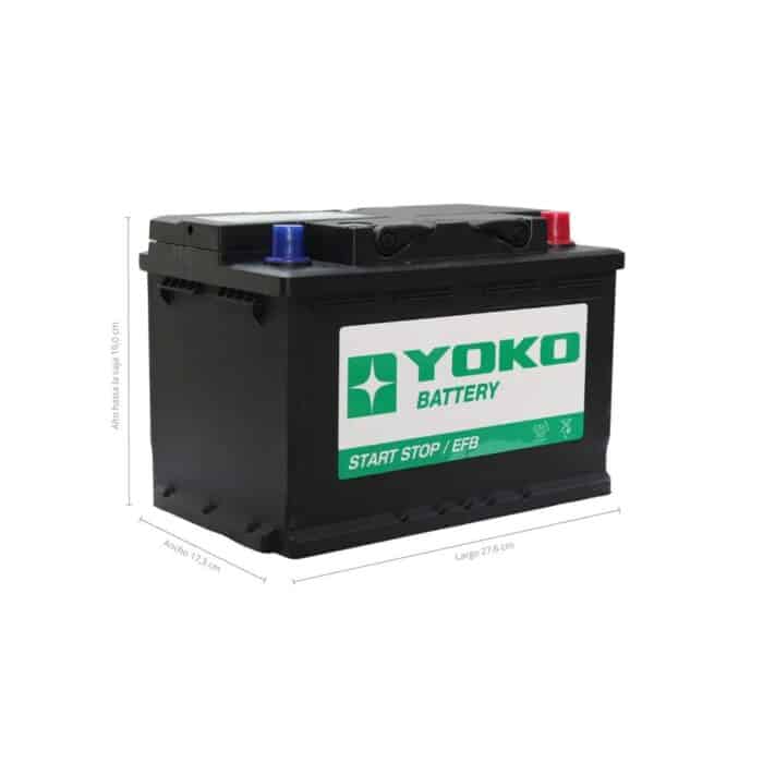 BATERÍA YOKO EFB START STOP EC70-L3 70AH 690CCA - Imagen 2