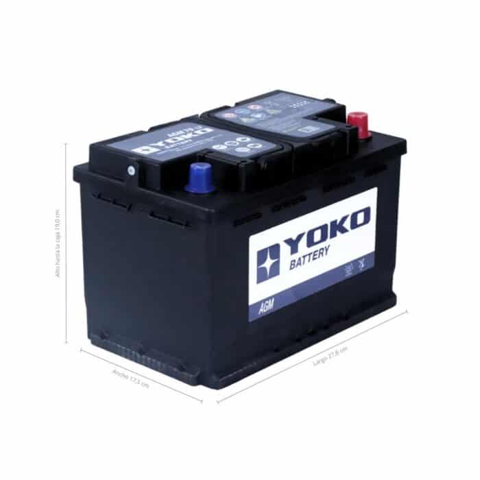 BATERÍA YOKO AGM START STOP L3 70AH 760CCA - Imagen 2